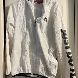 Nike White Jacket with Black Details